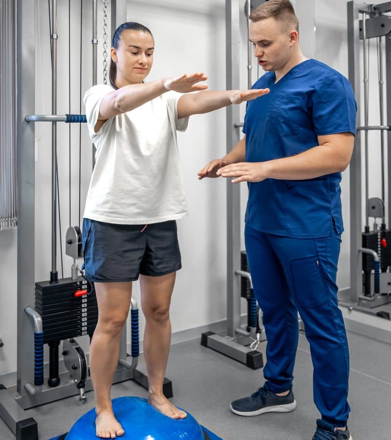 Fitness terapija, vježba s trenerom